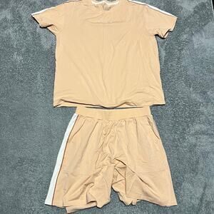 NACHILA Pajamas Womens Medium Bamboo Short Sleeve Shorts Pajama Set